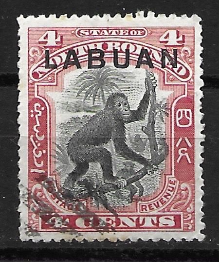 Tous les timbres: Labuan 1900: Orang-Utan – D'occasion à Zürich par Rainstamps