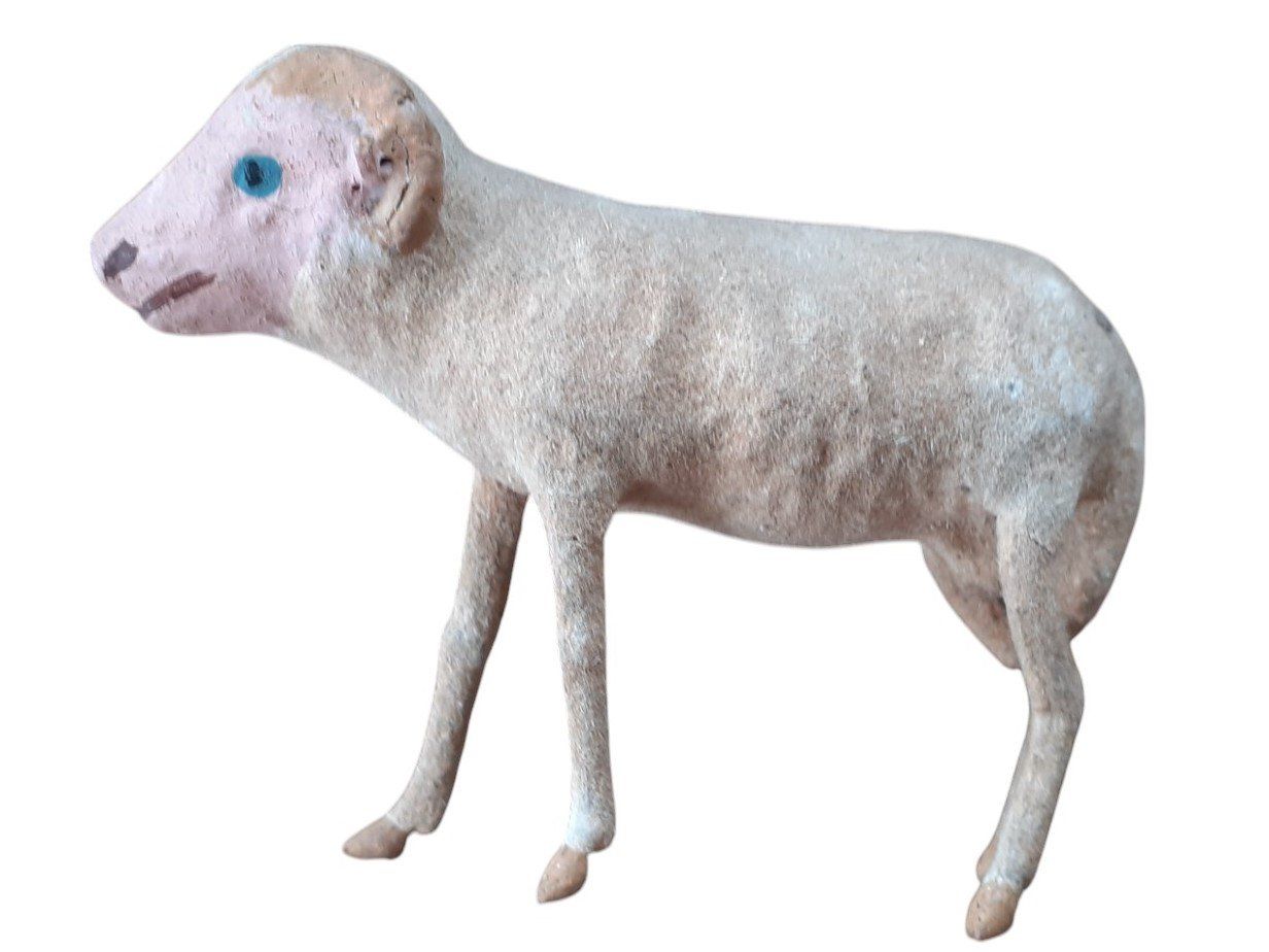 Statuette: Krippenfigur Schaf antik – Usato da Mörschwil venduto da antiksalon