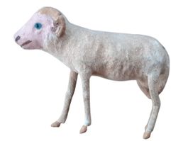 Krippenfigur Schaf antik