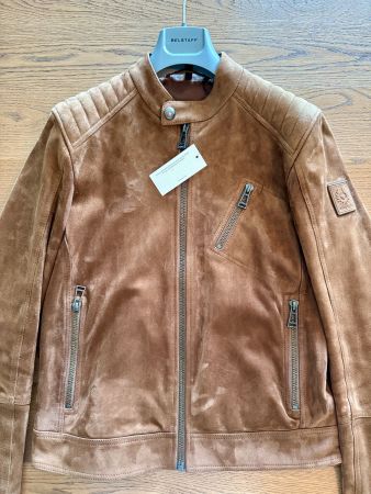 NEW Belstaff V Racer Leather Jacket Man EU 48