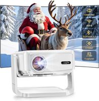 Beamer 4K Full HD 1080P Unterstützt, Elektrischer Fokus und