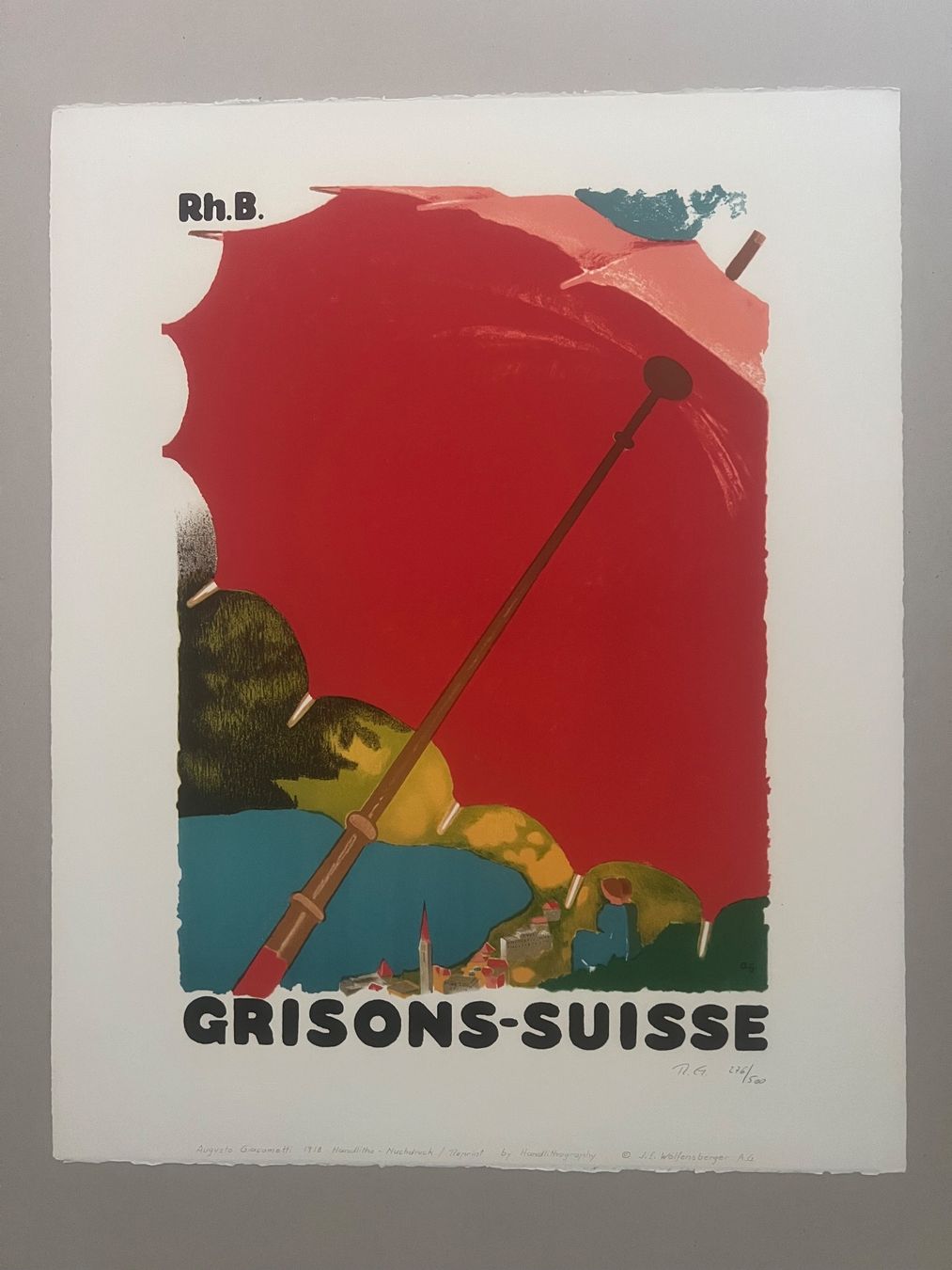 Grafica & Litografie: Augusto Giacometti, Handlithografie, nummeriert – Usato da Rain venduto da Pic-Ass