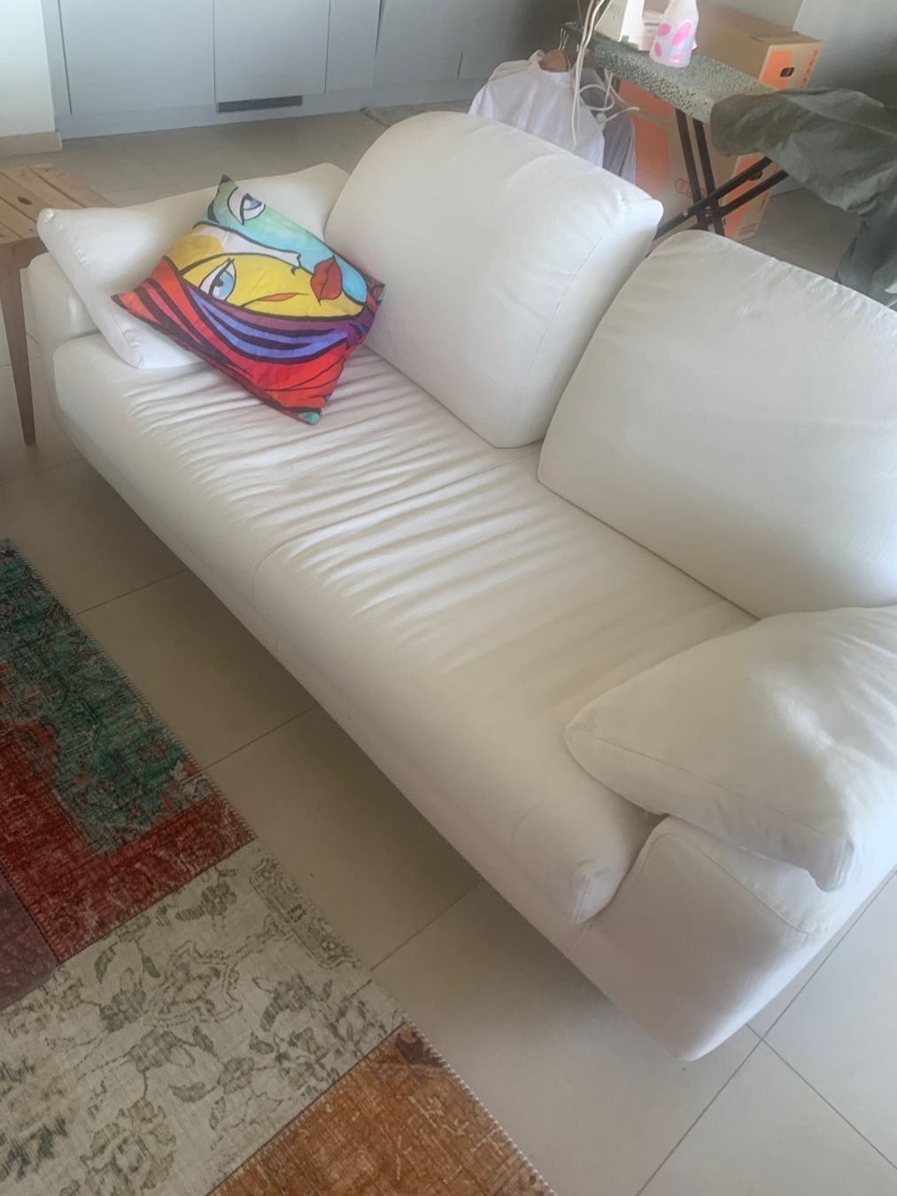 Sofas: 2 Sofas Weiss Stoff – Gebraucht aus Wohlen AG von eldiablo63 1