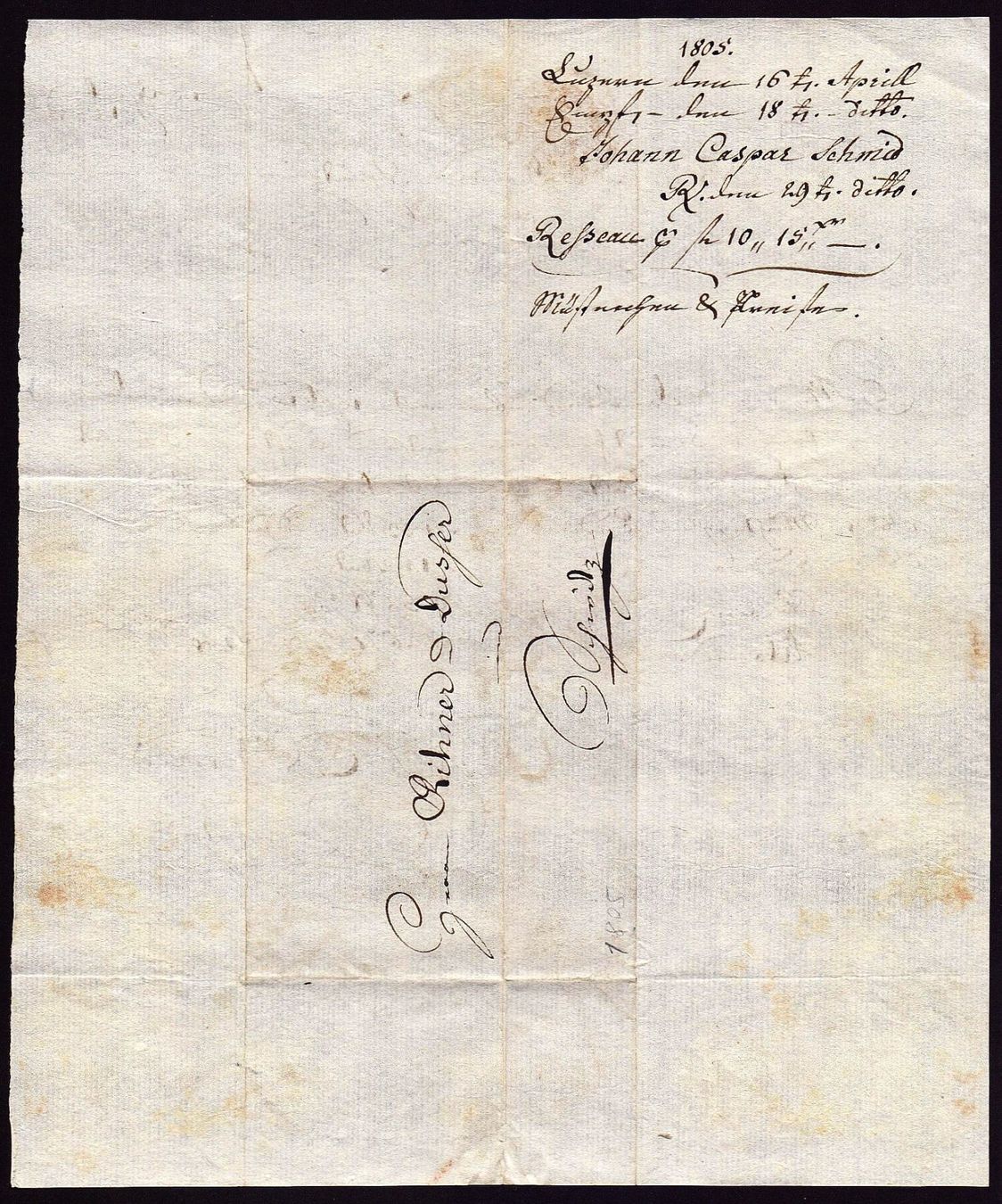 Tutti i francobolli: Faltbrief Vorphila 1805 – Usato da Flamatt venduto da samowarow 5
