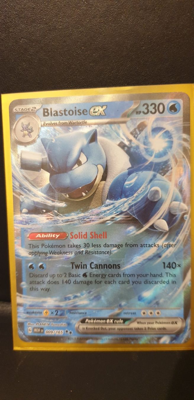 Pokémon Carte collezionabili: Blastoise  ex 009/165 (Neuwertig) – Nuovo (secondo la descrizione) da Steinhausen venduto da pinu09 1