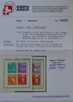 NABA Block 1934 postfrisch** Attest Renggli, fehlerfrei