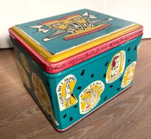 Rare Blechdose  "Läckerli-Huus, Basel" (André Klein) 1957