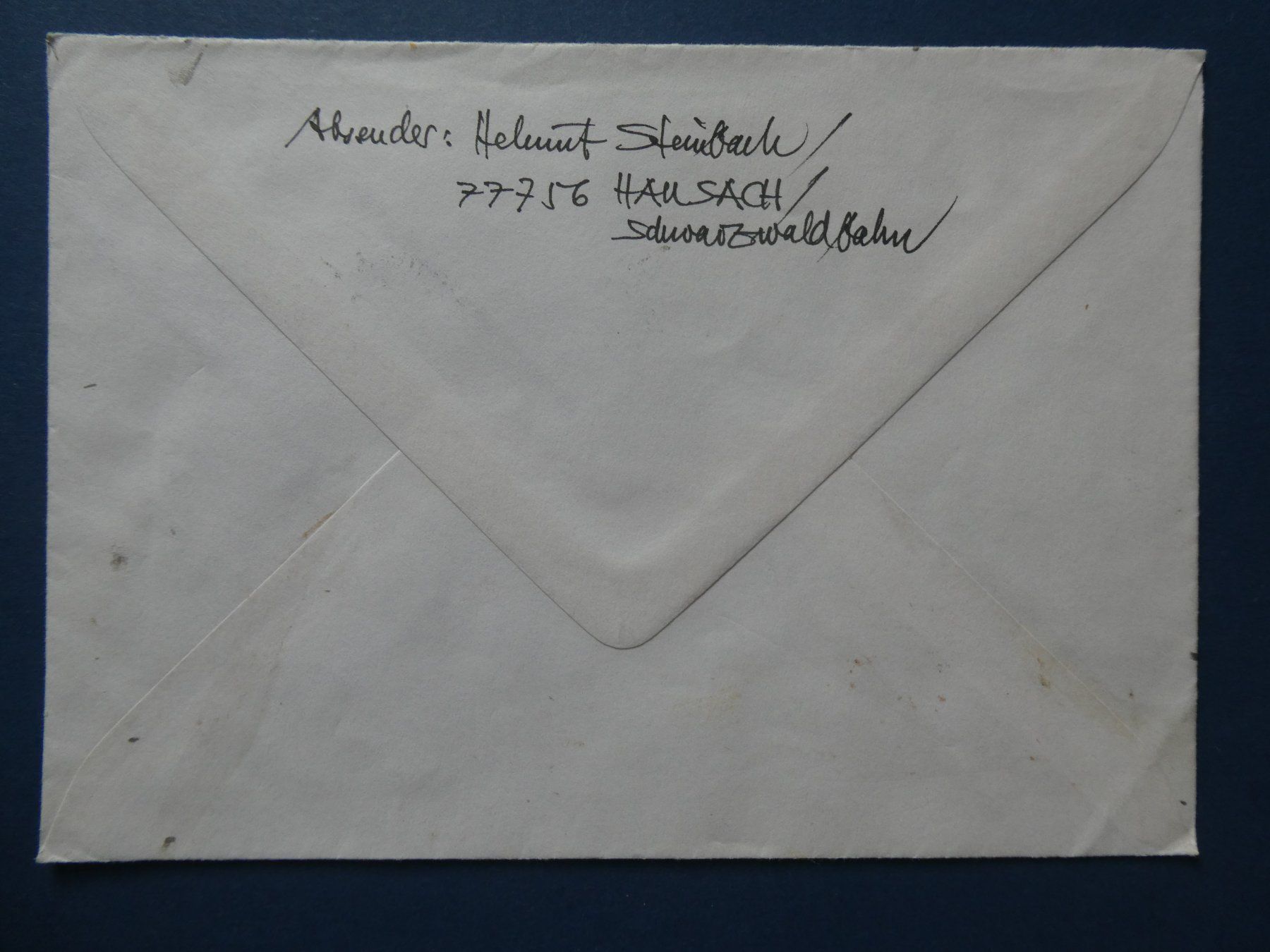 Tutti i francobolli: Original Helmut Steinbach Kunstkuvert, wertvoll – Usato da Lausen venduto da Herbamare01 1