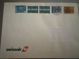 Altes Swissair Kuvert mit alten Marken✈️