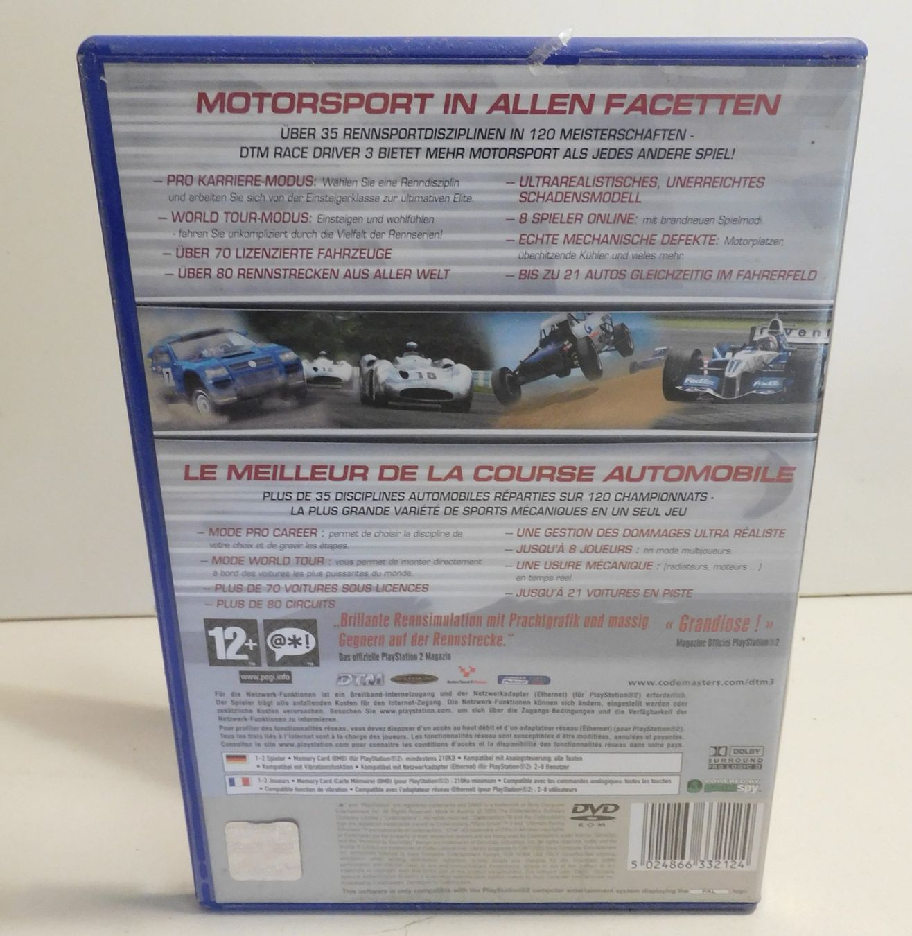 Sony Giochi: Game 2005 - PS2  DTM RACE DRIVER 3  gebraucht – Usato da Sursee venduto da 76 2