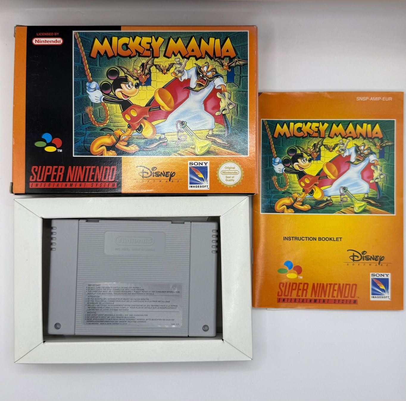 Nintendo Giochi: Mickey Mania - Super Nintendo - OVP - CIB – Usato da Dietikon venduto da gab_qz7y 3