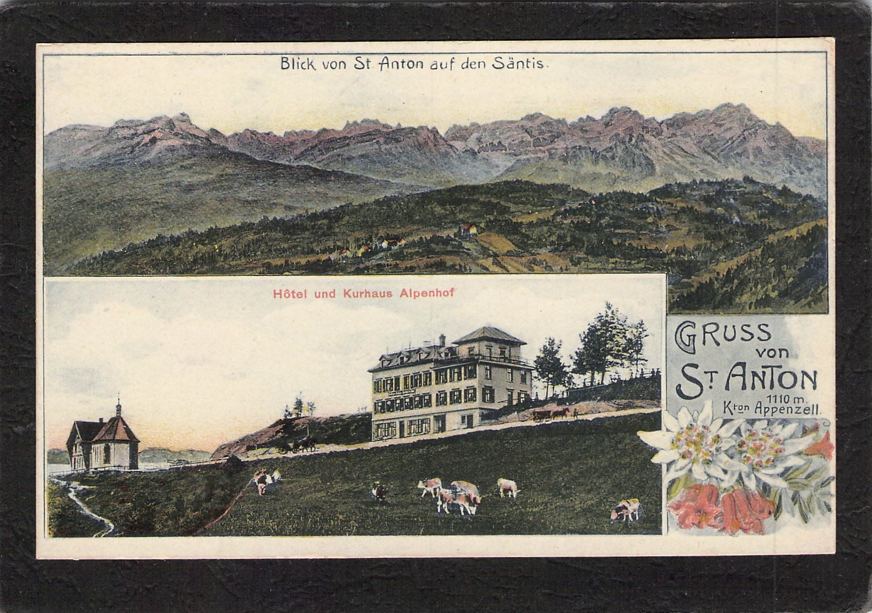 Cartoline postali: Gruss von St. Anton , Appenzell Innneroden – Usato da Reichenburg venduto da Pipo-67