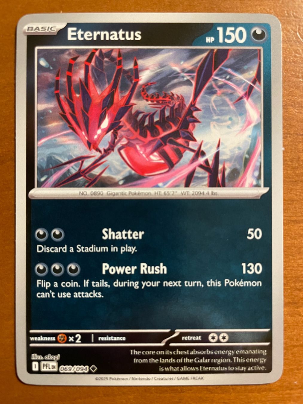 Pokémon Carte collezionabili: Pokemon Eternatus Reverse (Versand gratis) – Nuovo (secondo la descrizione) da Chur venduto da Angerson
