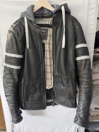 Leder Motorradjacke
