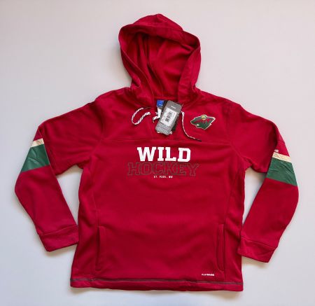 Reebok NHL Minesota Wild pullover hoodie women Sz XL