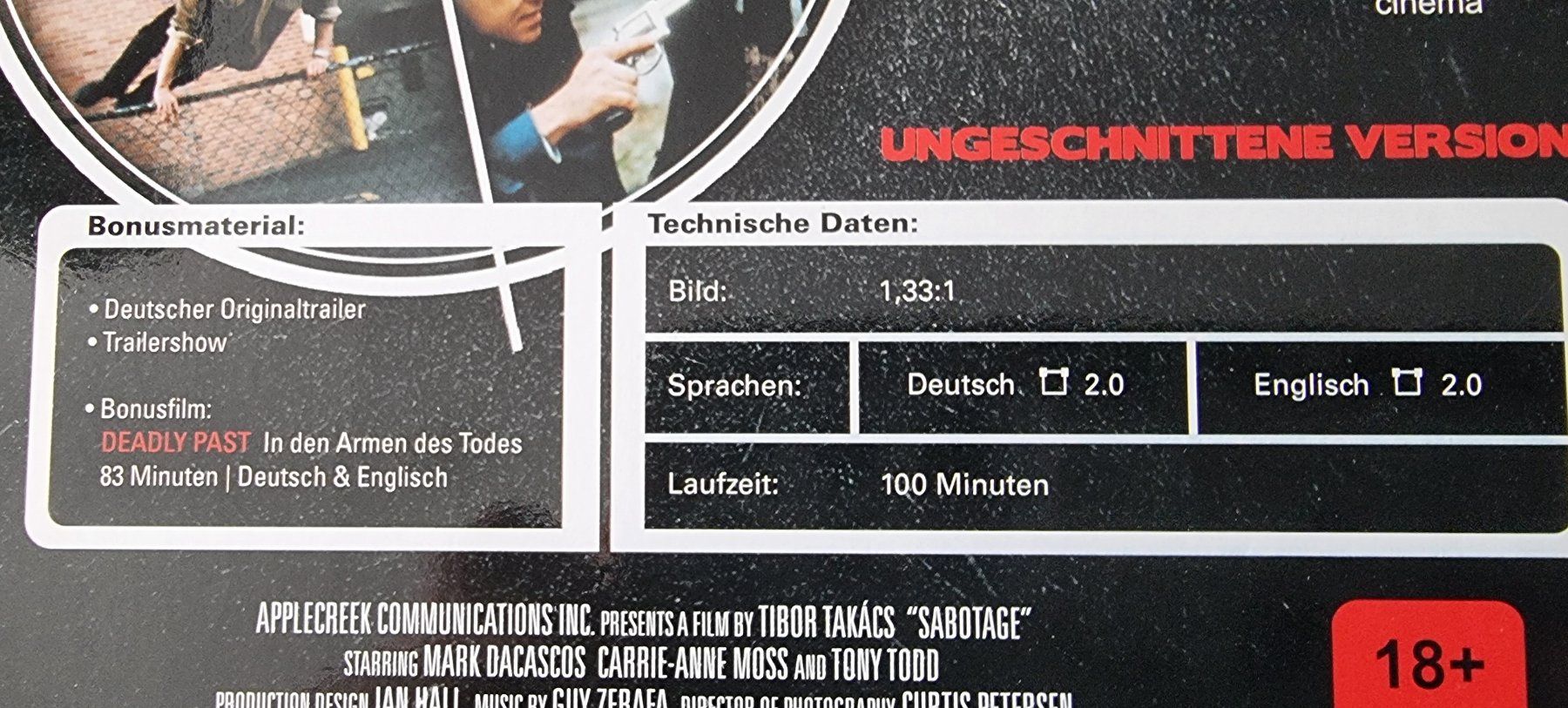 Tous les DVDs: DVD Sabotage - Dark Assassin – D'occasion à Oetwil am See par fineli2 1