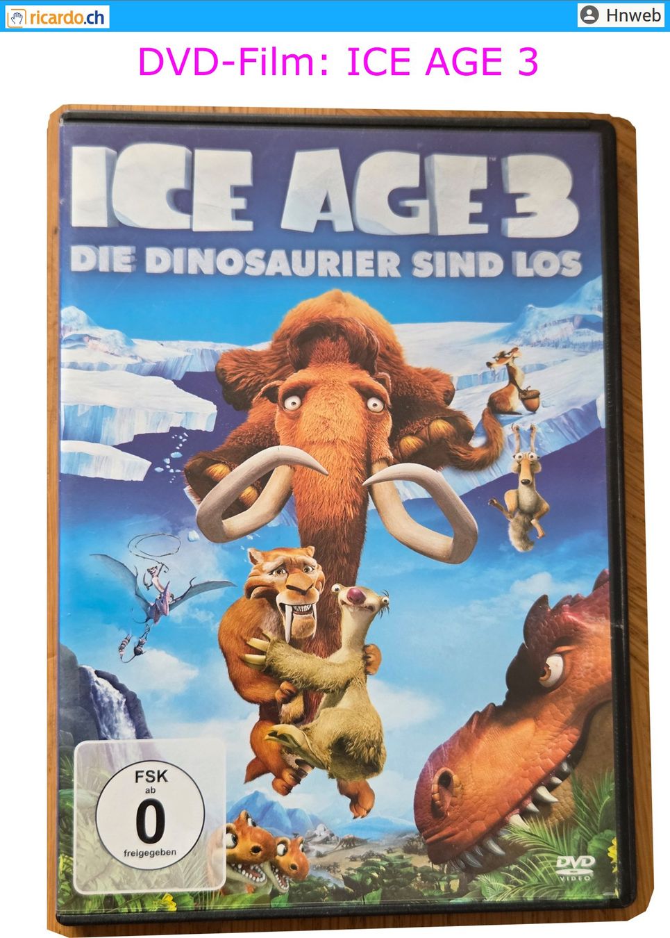 Tutti i DVDs: DVD-Film: ICE AGE 3 – Usato da Kaisten venduto da Hnweb