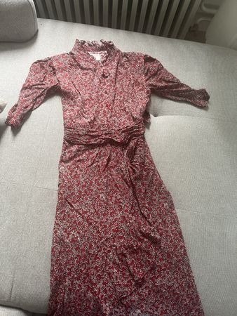 Robe ba&sh imprimée rouge taille 0 bon état