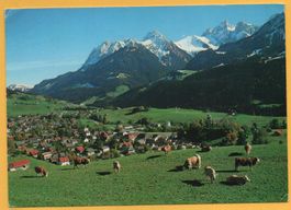 CHÂTEAU D'OEX Vue générale - vaches