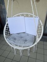 Hängesessel Weiss mit Kissen