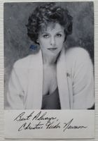 Christine Tudor Newman, signiertes Original-Autogramm, 1995