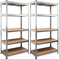 Deuba Lagerregal 2x5 Böden 180x90x40cm