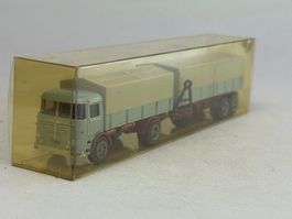 GB2- Wiking Büssing LU 7 Pritschenlastzug blaugrau