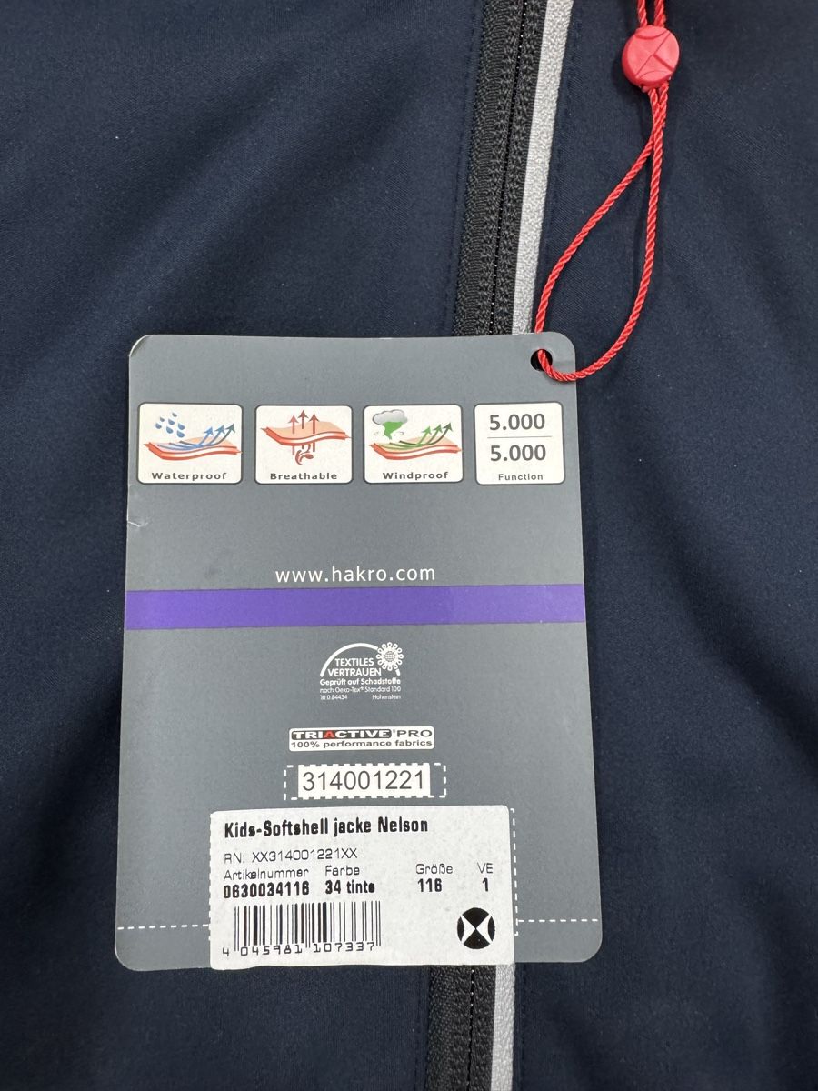 Giacche & Cappotti: Hakro Softshell Jacke Nelson, Grösse 116, Neu mit Etikett – Nuovo e nell'imballaggio originale da Altdorf UR venduto da Lilelo82 2