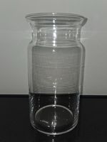 Elegante Klarglas-Vase – zeitloses, glattes Design