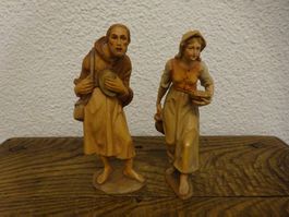 Krippe  Bauern-Gruppe H:15cm / signiert Prof. Kuolt