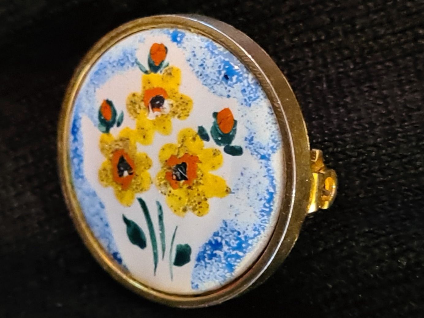 Broschen & Nadeln: Brosche Cloisonne Emaille, Handarbeit Unikate 1960 – Gebraucht aus Münchenbuchsee von babilibern 3