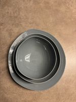 Tafelservice und Schalen grau 3er Set 12 Person