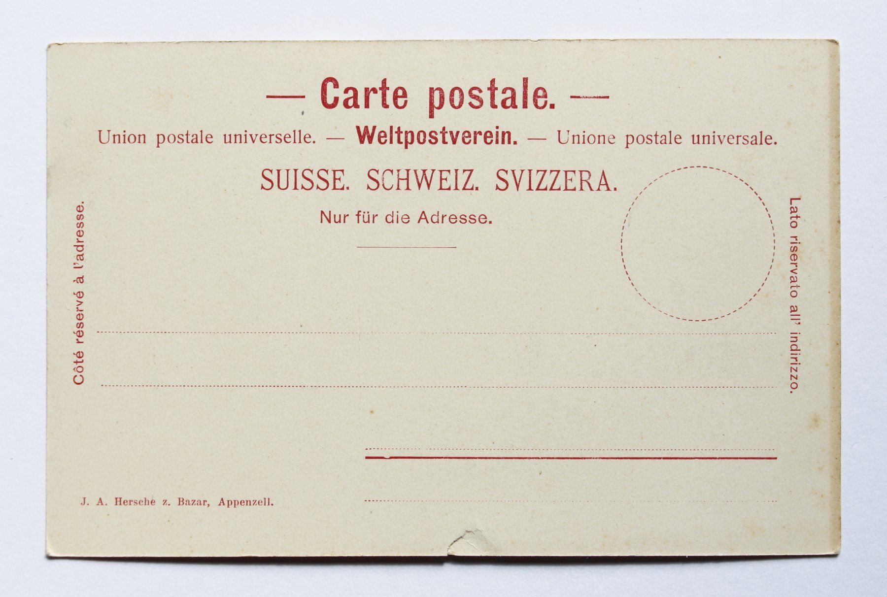 Cartoline postali: AK "WEG NACH SCHWENDE" ca. 1900/1910 – Usato da St. Gallen venduto da modernetc 1