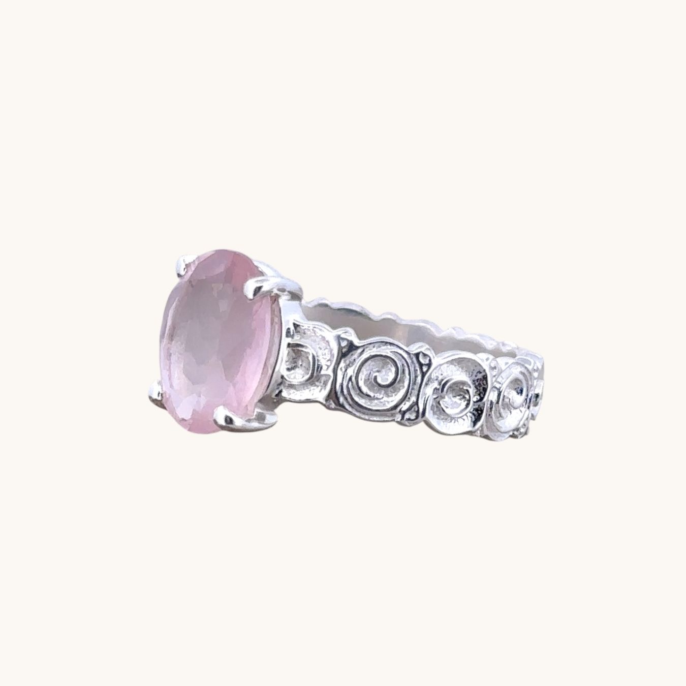 Olga Ribler Ringe: Silber Ring mit Rosenquarz, Gr. 54 – Neu (gemäss Beschreibung) aus Luzern von MonikaS03 1