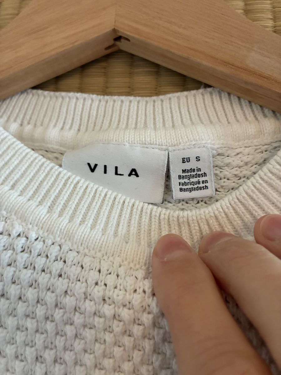 Vila Maglioni & Felpe: Pullover Vila weiss 100 Prozent Bio-Baumwolle Grösse S – Usato da Romanshorn venduto da phe_qs2q 1
