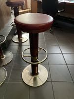 Barhocker Holz/Leder