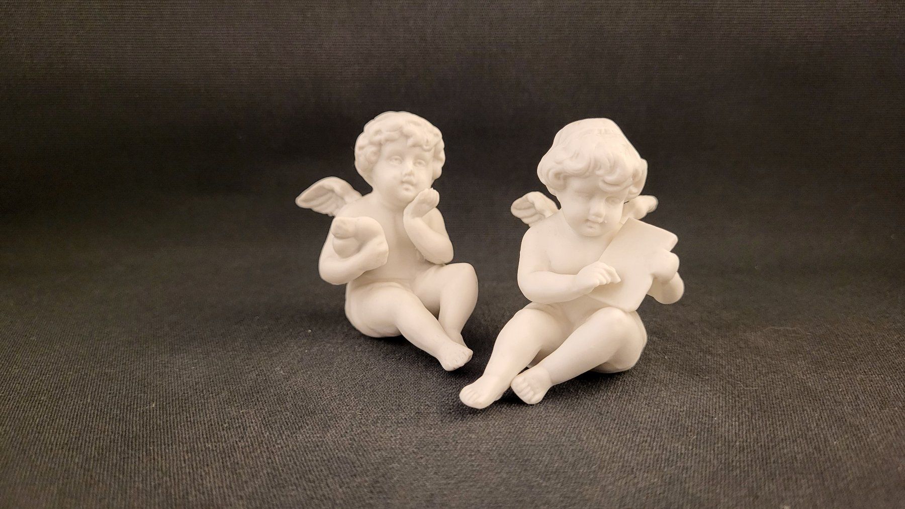 Statuette: 2 Engeli Bisquit-Porzellan – Usato da Basel venduto da spinne02 1