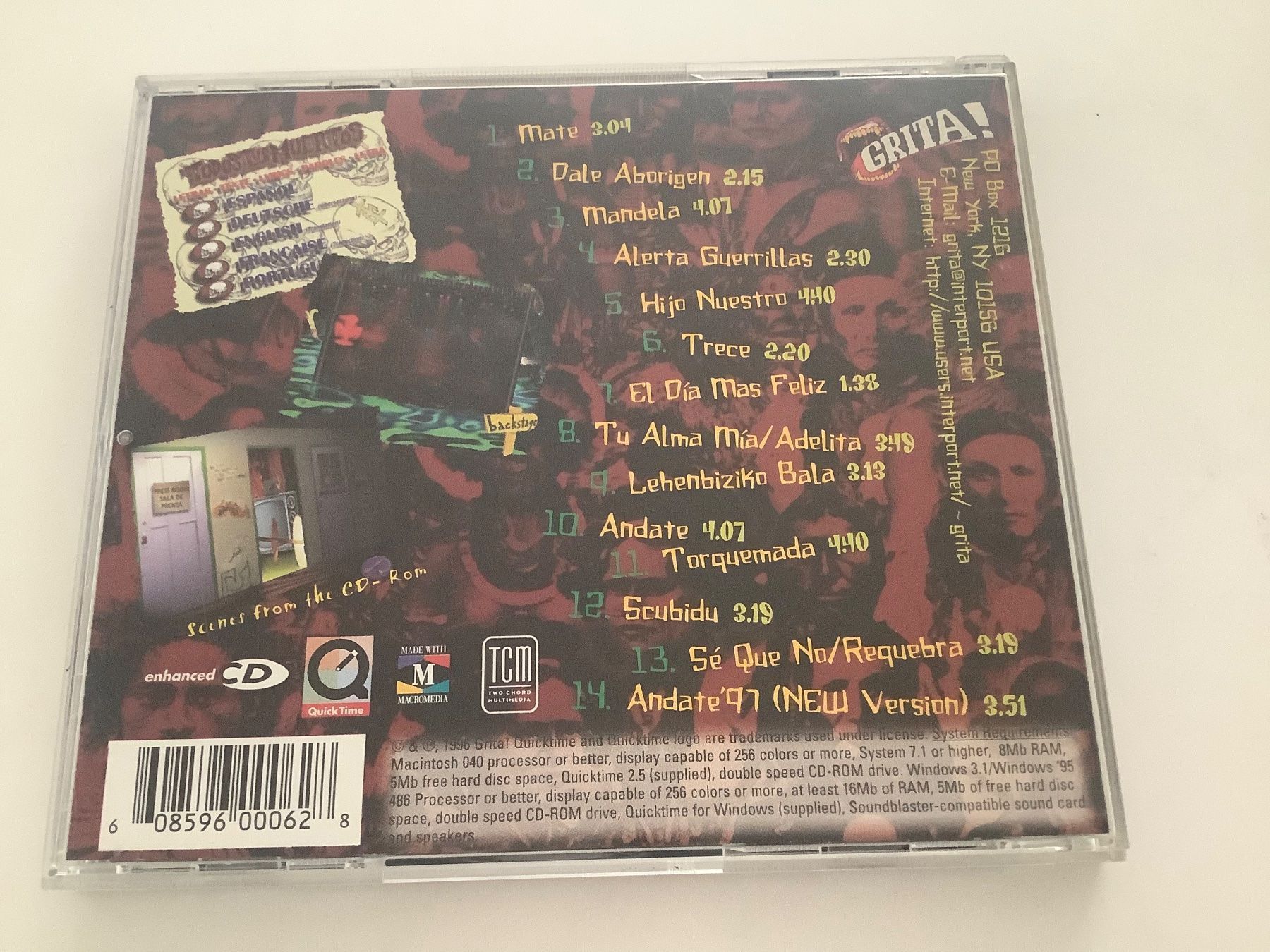 CD: Todos Tus Muertos / Dale Aborigen+ + / 1996 – Usato da Dübendorf venduto da Shreck 1