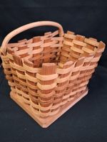 Vintage Korb ,Holz Peddigrohr, für Blumen und Anderes