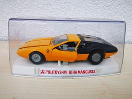 Politoys 1/25 De Tomaso Mangusta, neu in OVP, selten in gelb