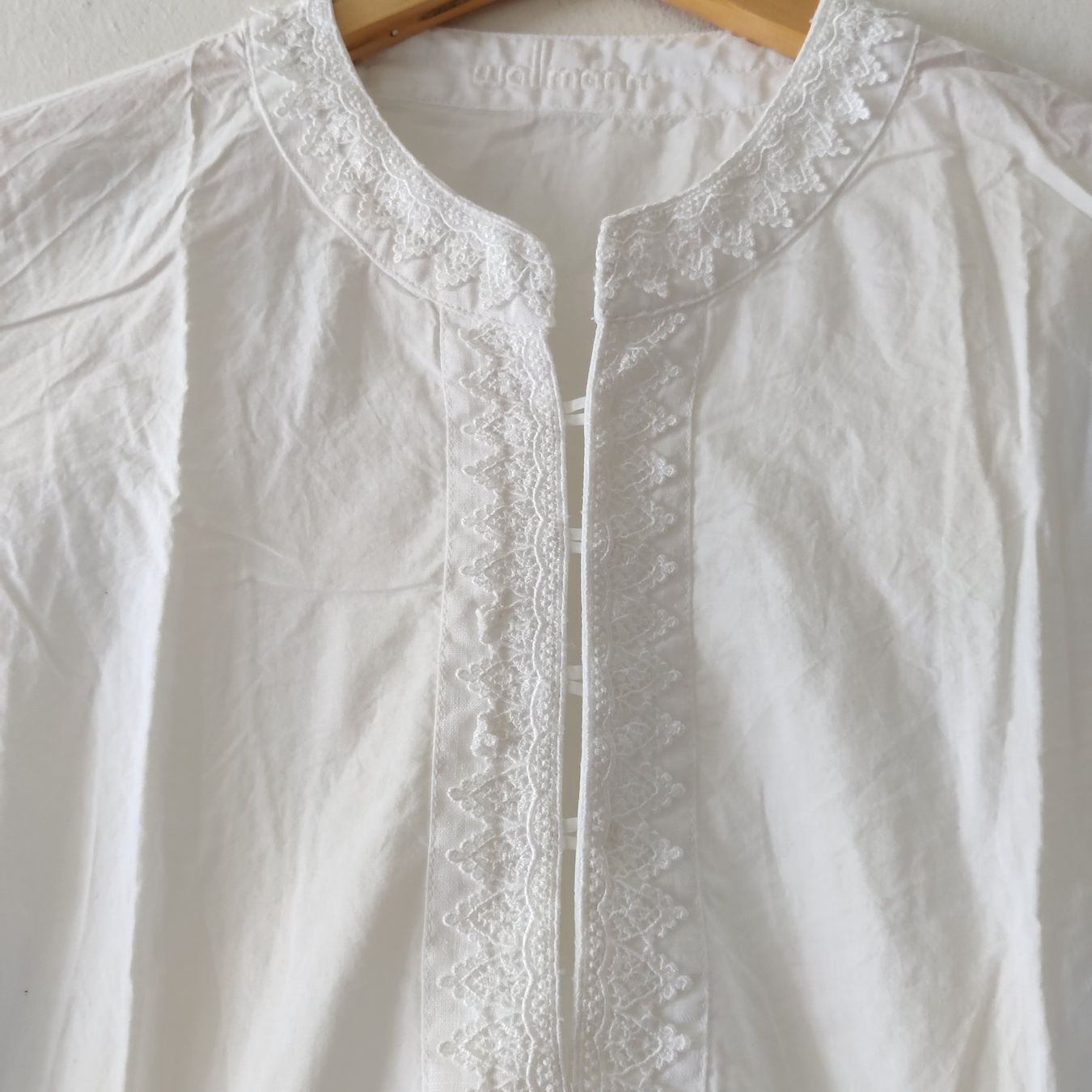 Tuniken: WALLMANN Tunika Bluse Shirt mit Spitze 100% Baumwolle S – Gebraucht aus Winterthur von Lotusherz 2