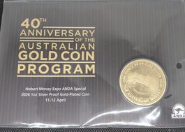 1 OZ Silber Australien 2026 /  Nugget 40. Jubiläum in Coinca