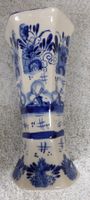 DELFT BLUE- 6 ECKIGE -VASE;--17,5 CM;-- HAND GEMALTE MOTIVE