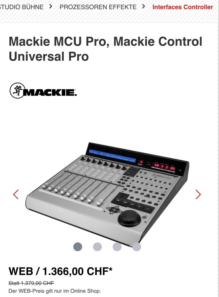 Mackie Console di mixaggio: Contrôleur Mackie + extension – Usato da Corbeyrier venduto da ant_2r6l 2