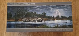 2000er Puzzle mit Elefanten