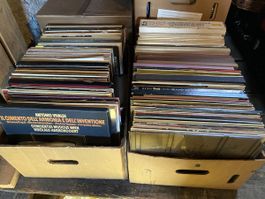2 Bananenschachteln Schallplattensammlung Klassik / diverse 