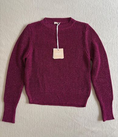 Pull Liu Jo fuchsia métallisé L neuf / Pullover