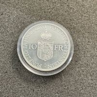10 Franken Silber Liechtenstein 1988