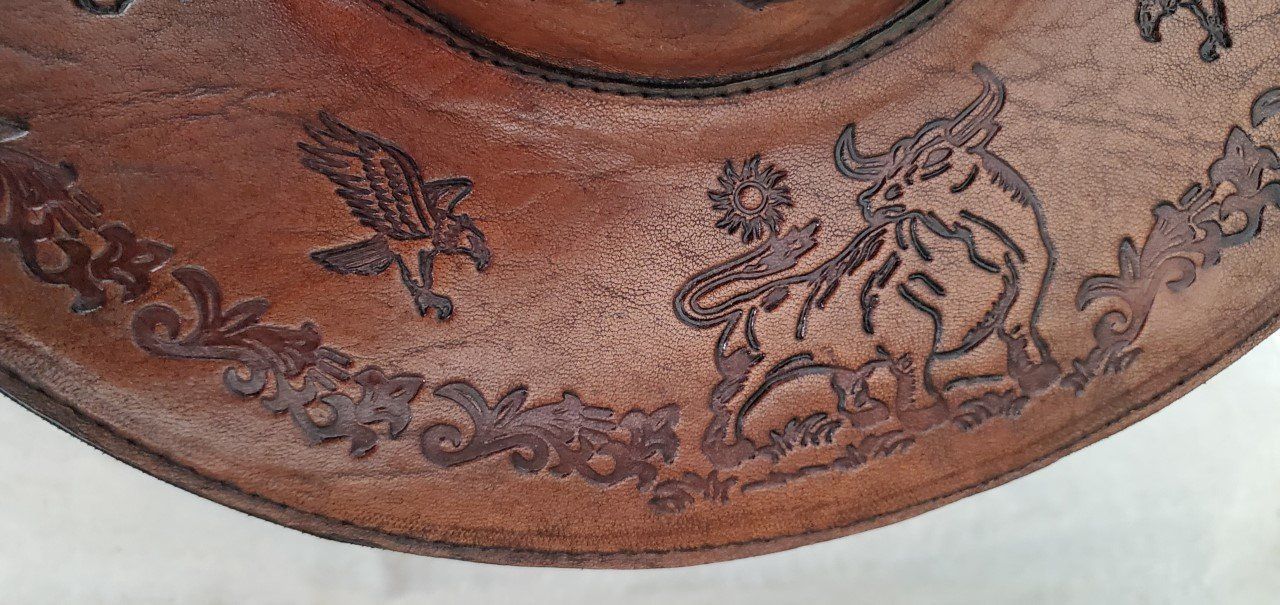 Hüte, Mützen & Caps: original Goucho Lederhut aus Peru, Neu!! – Neu (gemäss Beschreibung) aus Lima- Peru von Alpaka-Haus 6