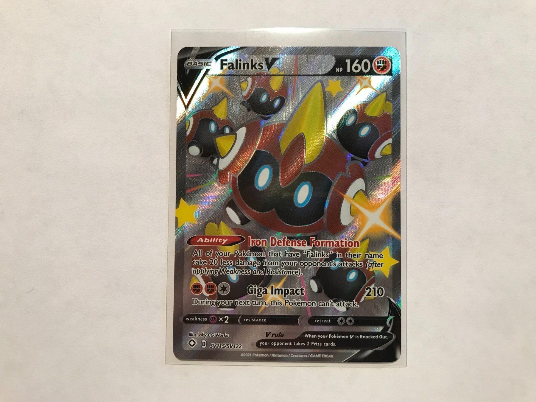 Pokémon Carte collezionabili: Falinks V Shining Fates – Nuovo (secondo la descrizione) da Hagendorn venduto da Pokecollectorch